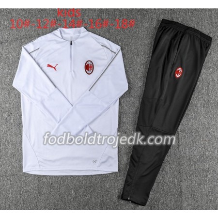 AC Milan Børn Sweatshirt Dragt Hvid 2018/19